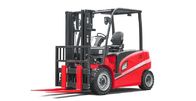 A Series Four Wheel Electric Forklift Truck 4.0 - 5.0 Ton Red Color For Warehouse / Port