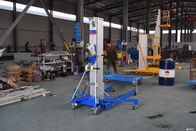 Portable Manual Pallet Stacker Aluminium Cylinder Type Manual Material Lift 6000mm Max Lift Height