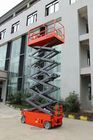 4m 8m 12m lift height steel red color  electric hydraulic self-propelled  scissor lift