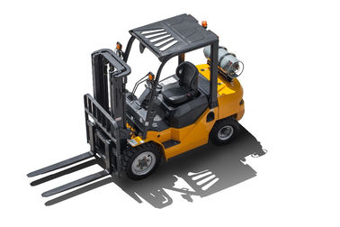 1.5 - 3.5ton Gas Powered Four Wheel Forklift , Heavy Equipment Forklift With Different Engine Option