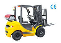 Dual Fuel Four Wheel Gasoline LPG Forklift 3000kg Capacity With Engine Protection Lock