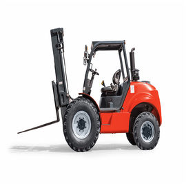 Diesel Engine Rough Terrain Forklift / Four Wheel Drive Forklift 1070mm Fork Length