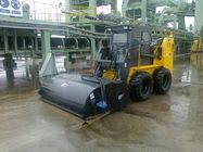 Extended Wheelbase Skid Steer Loader Narrow Space Operation With Bucket