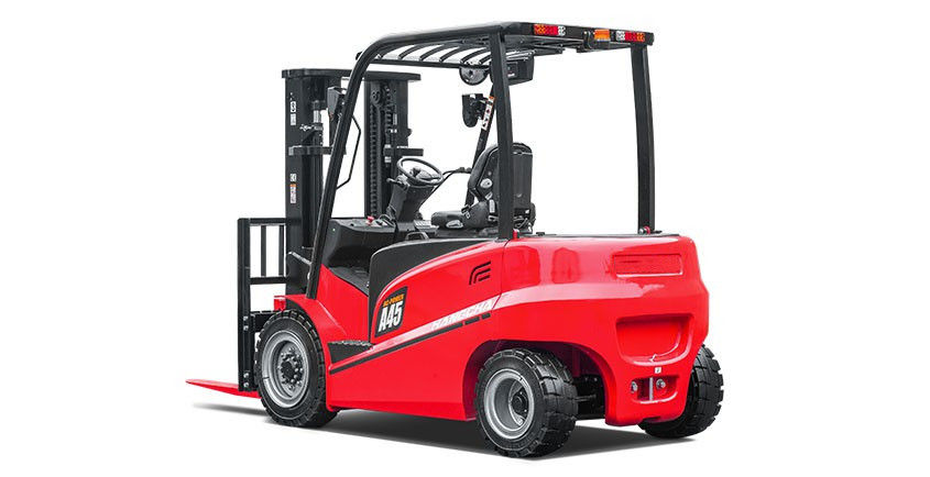 Battery Fast Charged 4 Wheel Forklift , A Series Electric Warehouse Forklift