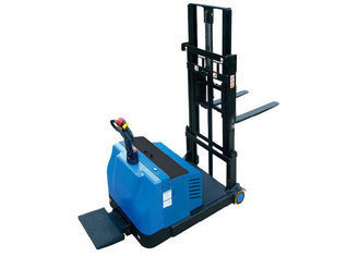 1000Kg Load Capacity Electric Pallet Stacker , Pedestrian Pallet Stacker With Emergency Stop Switch